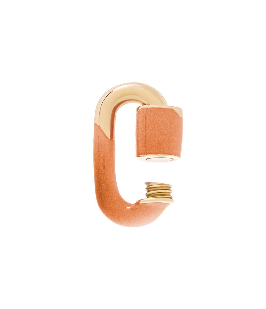 Berloque-Marla-Aaron-peche-enamel-chubby-baby-lock-de-ouro