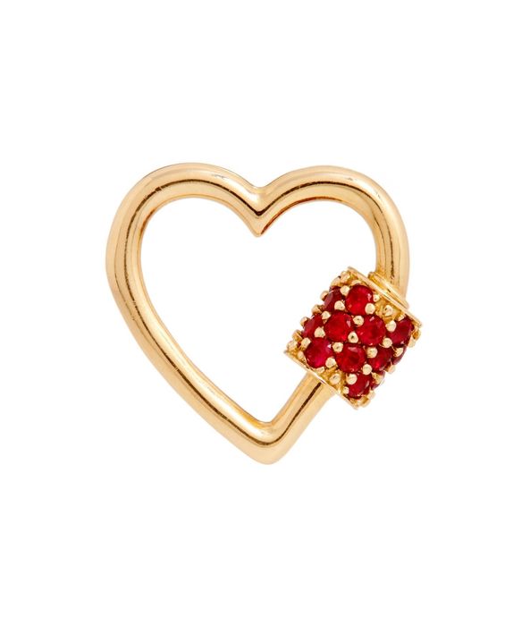 Berloque-Marla-Aaron-medium-heart-stoned-lock-de-ouro-com-rubis