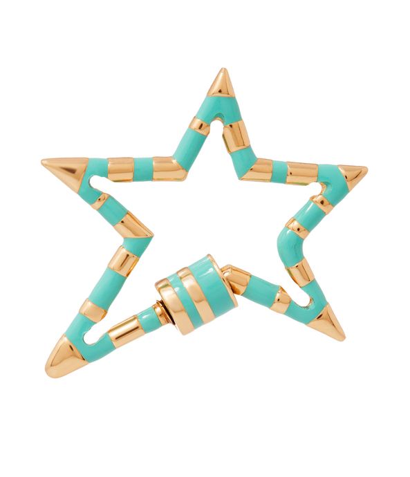 Berloque-Marla-Aaron-large-star-lock-stripped-de-ouro-com-esmalte