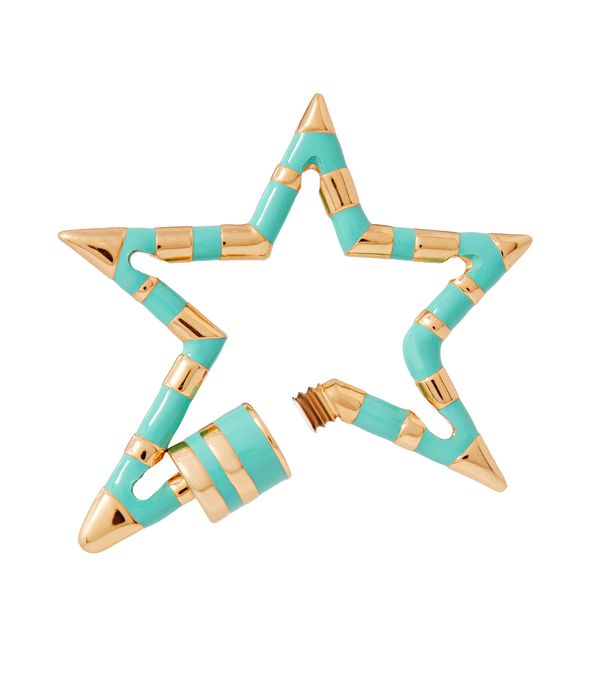 Berloque-Marla-Aaron-large-star-lock-stripped-de-ouro-com-esmalte