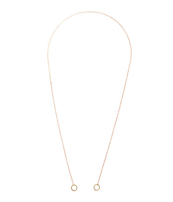 Colar-corrente-Marla-Aaron-square-link-de-ouro-rosa-46cm