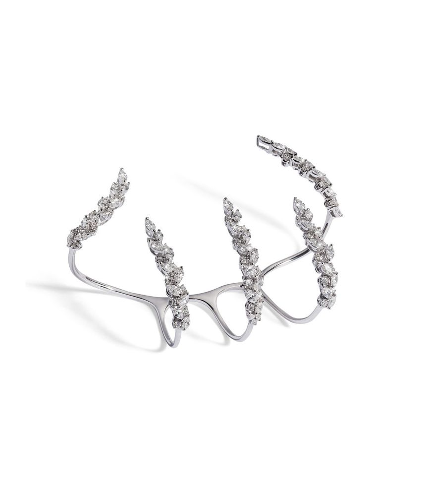 Pulseira-de-mao-Yeprem-the-claw-de-ouro-branco-com-diamantes