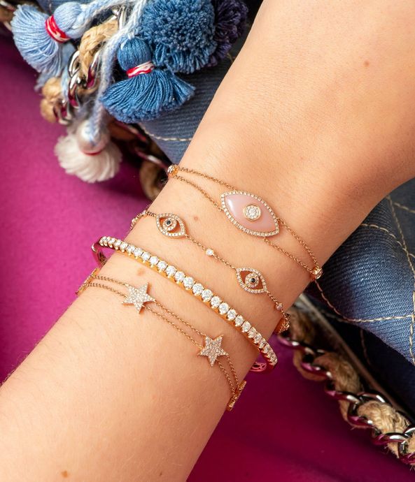 Pulseira-olho-grego-de-ouro-rosa-com-opala-e-diamantes