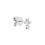 Brinco-stud-unico-baby-cross-de-ouro-branco-com-brilhantes Brinco-stud-unico-baby-cross-de-ouro-branco-com-brilhantes