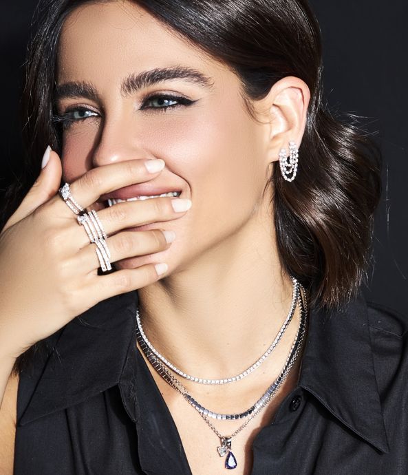 brinco-corrente-tripla-ouro-amarelo-de-diamantes-brilhantes