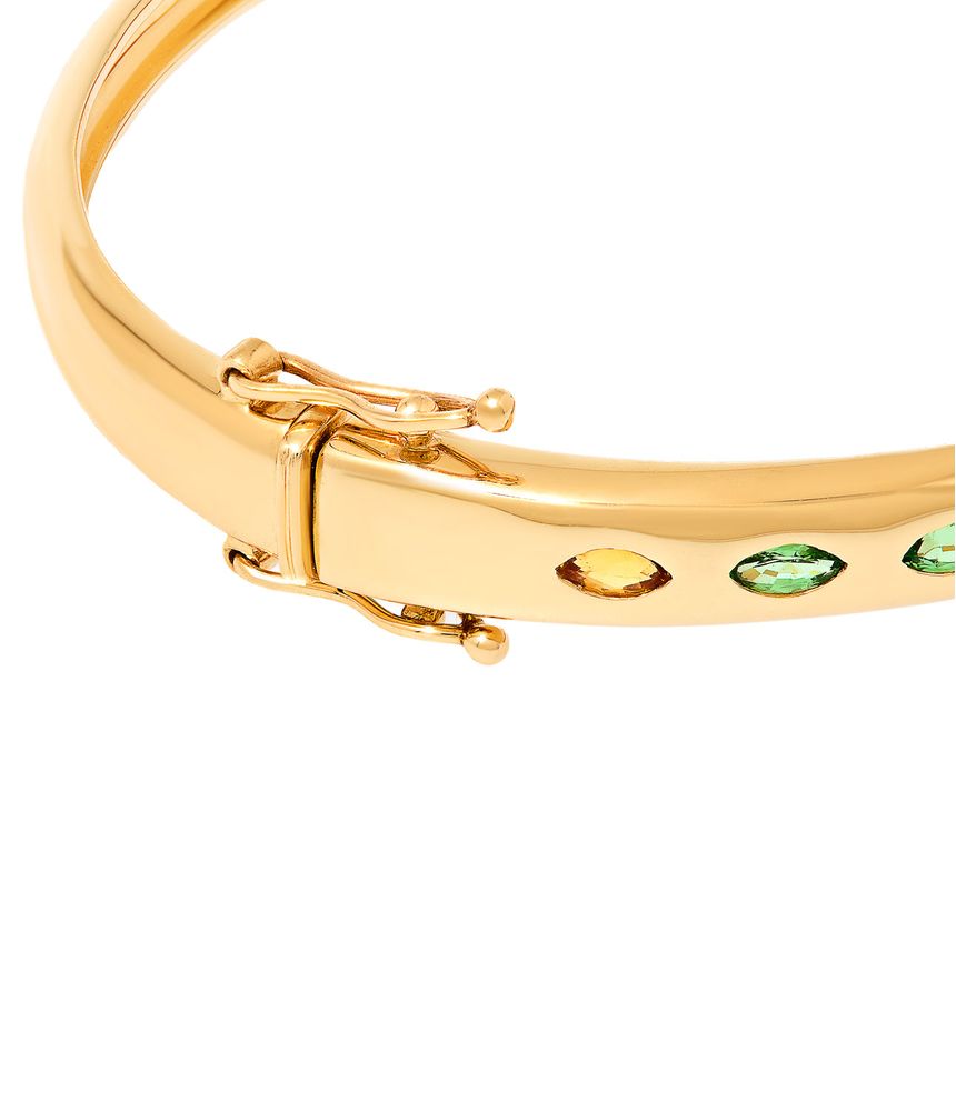 bracelete-ouro-amarelo-pulseira-rigida-safiras-coloridas