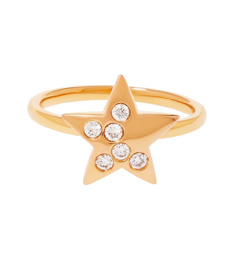 anel-estrela-de-ouro-rosa-com-diamantes-brilhantes anel-estrela-de-ouro-rosa-com-diamantes-brilhantes
