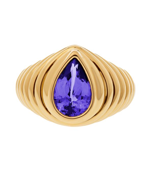 anel-solitario-de-ouro-oversized-chunky-com-tanzanita