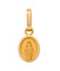 Berloque para colar mini medalha milagrosa de ouro
