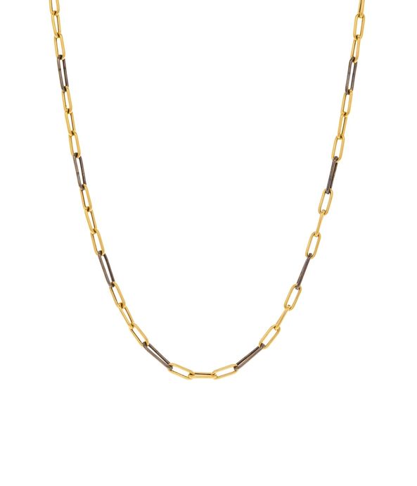 colar-corrente-elos-links-de-ouro-amarelo-e-negro