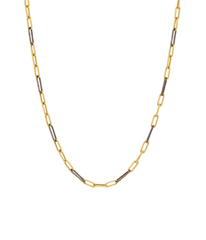 colar-corrente-elos-links-de-ouro-amarelo-e-negro