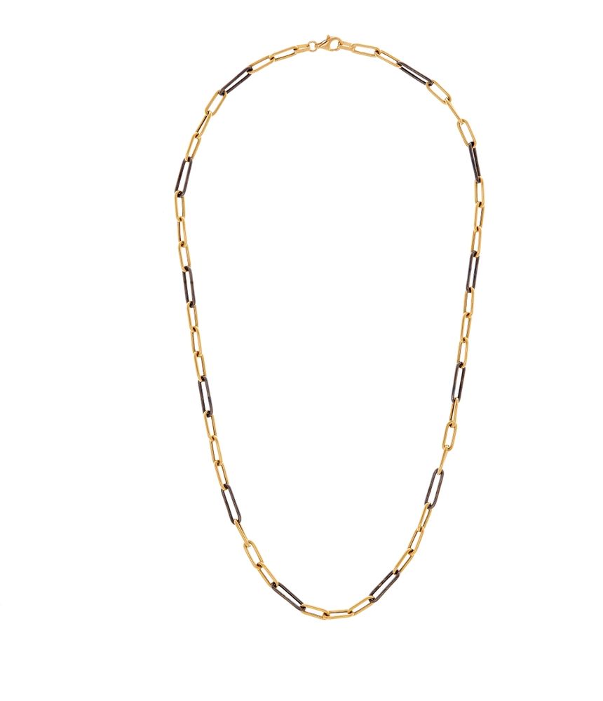 colar-corrente-elos-links-de-ouro-amarelo-e-negro