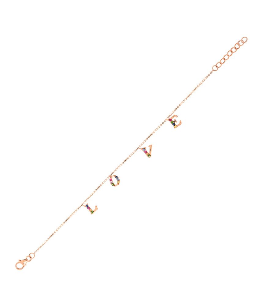 Pulseira-love-de-ouro-rosa-com-safiras-rainbow