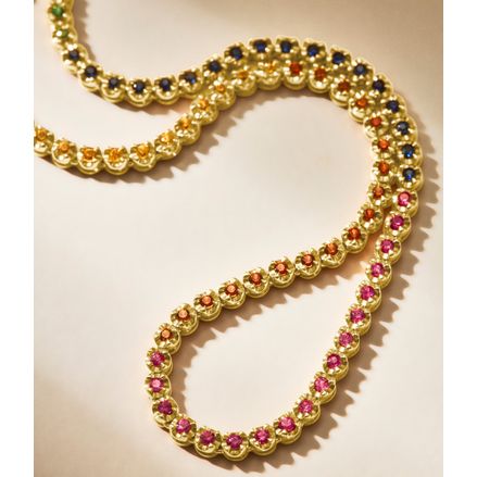 colar-riviera-tennis-necklace-de-ouro-rosa-com-safiras-coloridas