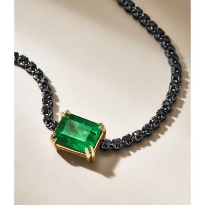 colar-riviera-tennis-necklace-de-ouro-negro-com-diamantes-negros-e-esmeralda