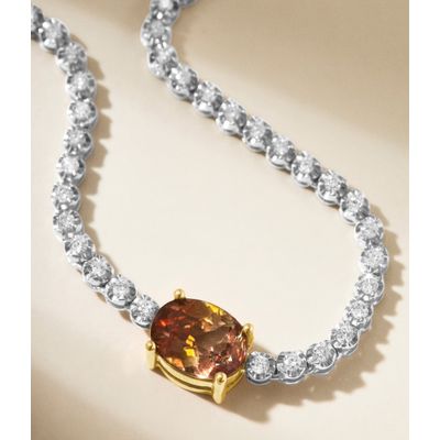 colar-riviera-tennis-necklace-de-ouro-branco-com-diamantes-brilhantes-e-turmalina-laranja-marrom