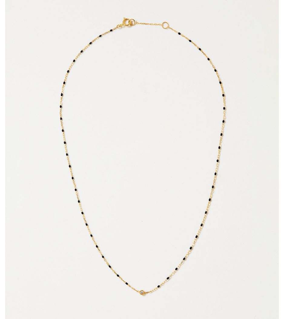 colar-corrente-esmaltado-colorido-de-ouro-com-diamante-solitario colar-corrente-esmaltado-colorido-de-ouro-com-diamante-solitario