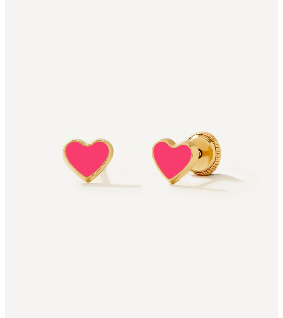 brinquinho-infantil-coracao-de-ouro-esmaltado-com-tarraxa-rosqueavel-press-baby brinquinho-infantil-coracao-de-ouro-esmaltado-com-tarraxa-rosqueavel-press-baby