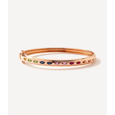 pulseira-bracelete-rigida-de-ouro-rosa-com-safiras-coloridas