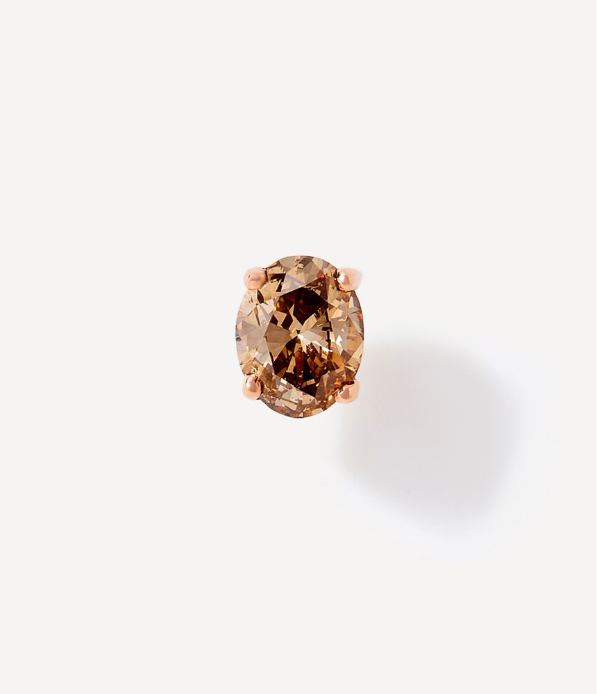 brinco-solitario-unico-de-diamante-conhaque-oval-de-ouro