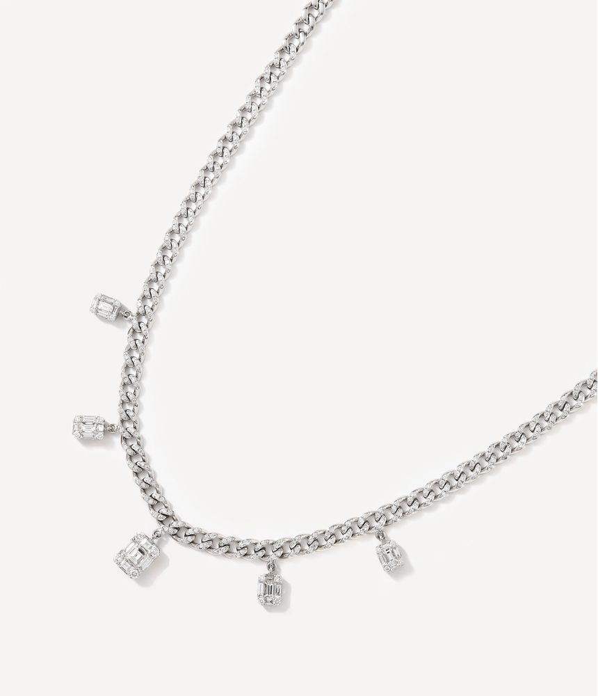 colar-corrente-de-ouro-branco-com-pingentes-de-diamantes