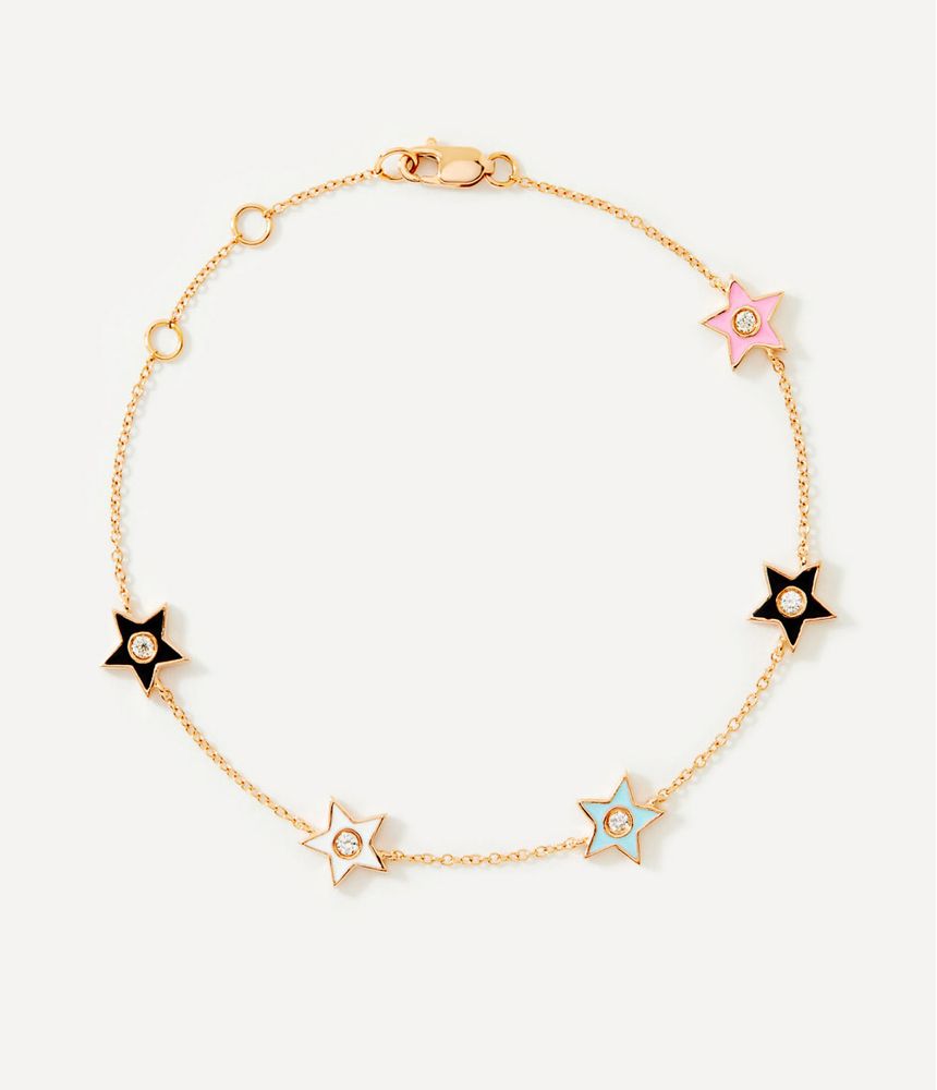 pulseira-estrelas-de-ouro-esmaltado-com-diamantes