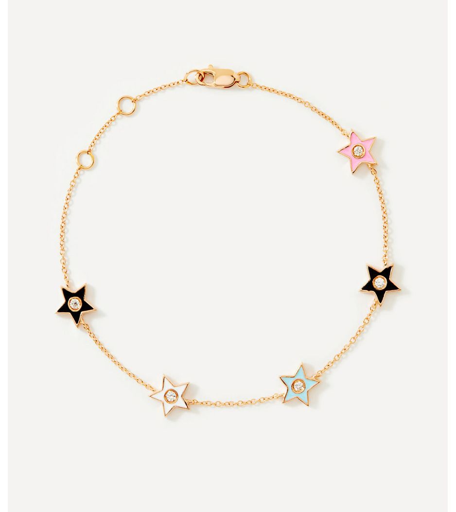 pulseira-estrelas-de-ouro-esmaltado-com-diamantes
