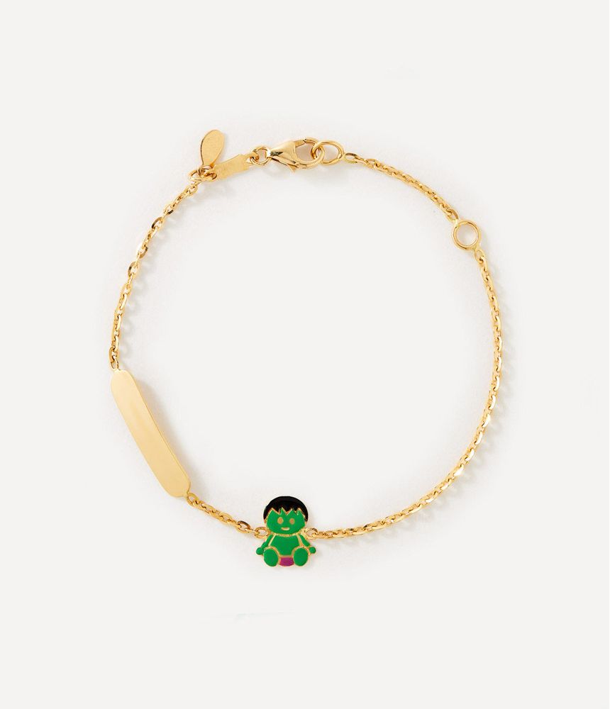 pulseirinha-infantil-hulk-de-ouro-esmaltado-com-plaquinha-para-gravacao-personalizada