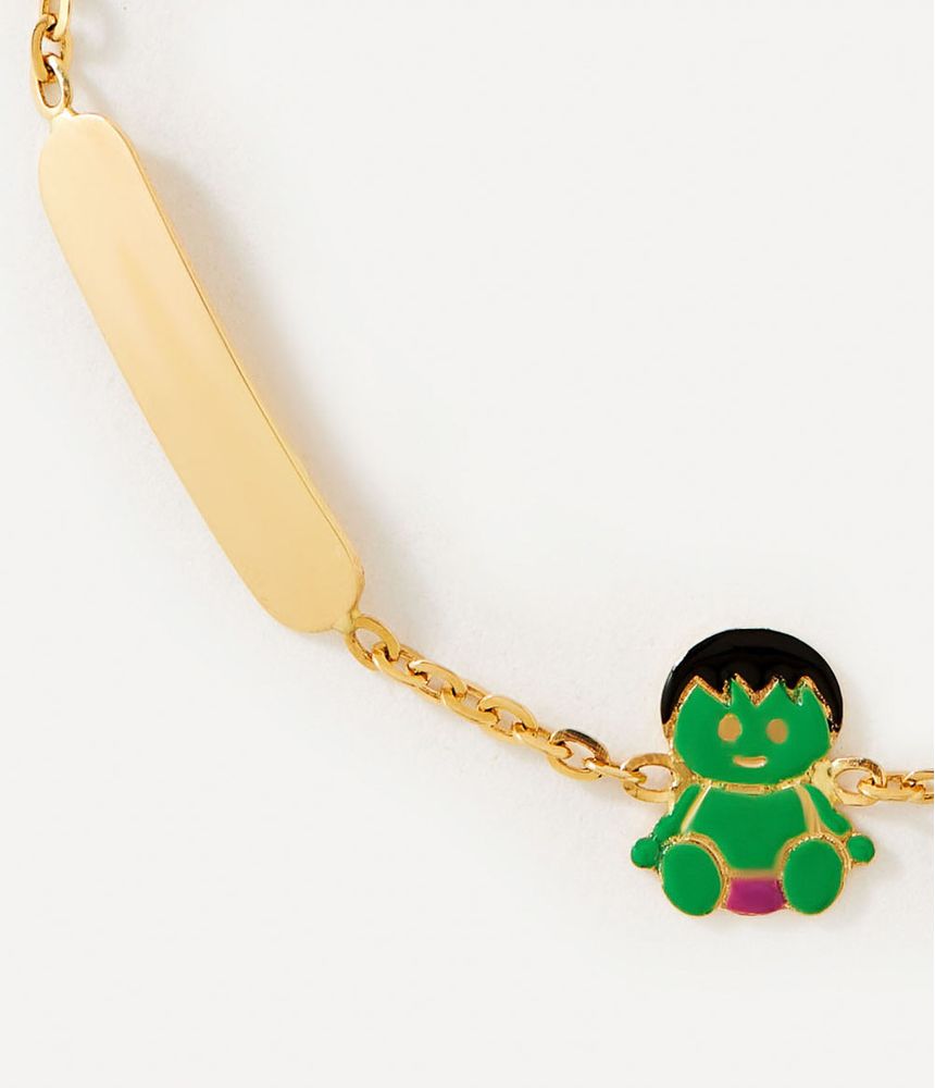 pulseirinha-infantil-hulk-de-ouro-esmaltado-com-plaquinha-para-gravacao-personalizada