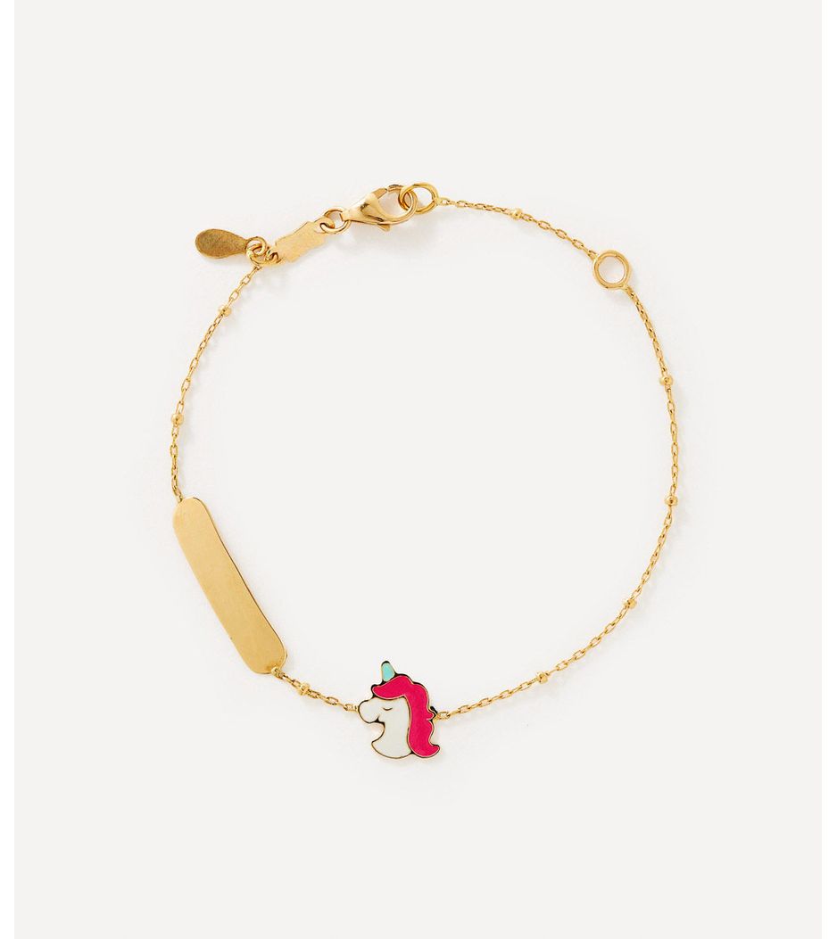 pulseirinha-infantil-unicornio-de-ouro-esmaltado-com-plaquinha-para-gravacao-personalizada
