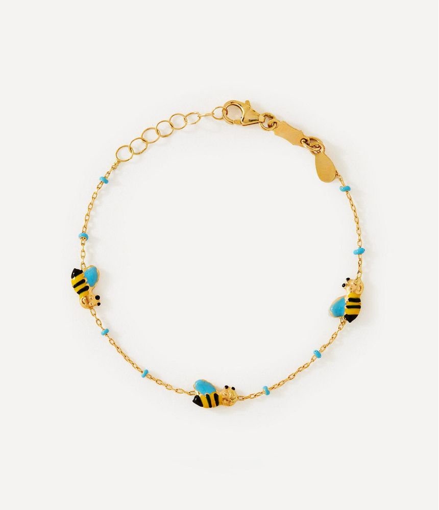 pulseirinha-infantil-abelhinhas-de-ouro-esmaltado