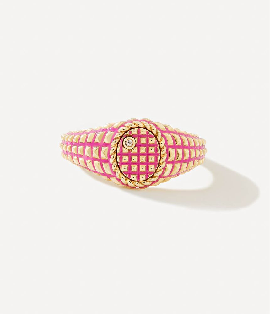 anel-de-dedinho-yvonne-leon-de-ouro-esmaltado-com-diamante