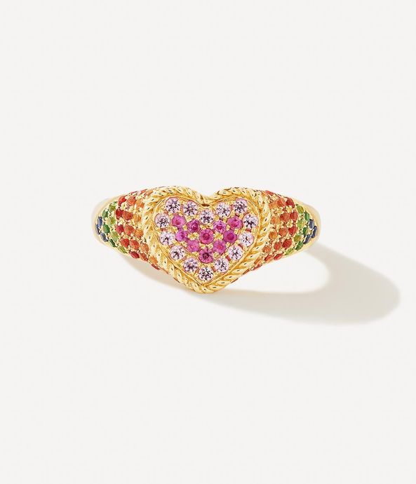 anel-de-dedinho-coracao-yvonne-leon-de-ouro-com-safiras-coloridas