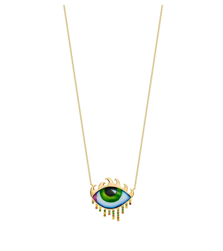 colar-com-pingente-lito-olho-grego-de-ouro-esmaltado-com-safiras-coloridas