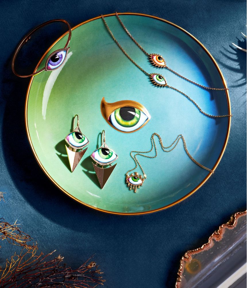 colar-com-pingente-lito-olho-grego-de-ouro-esmaltado-com-safiras-coloridas