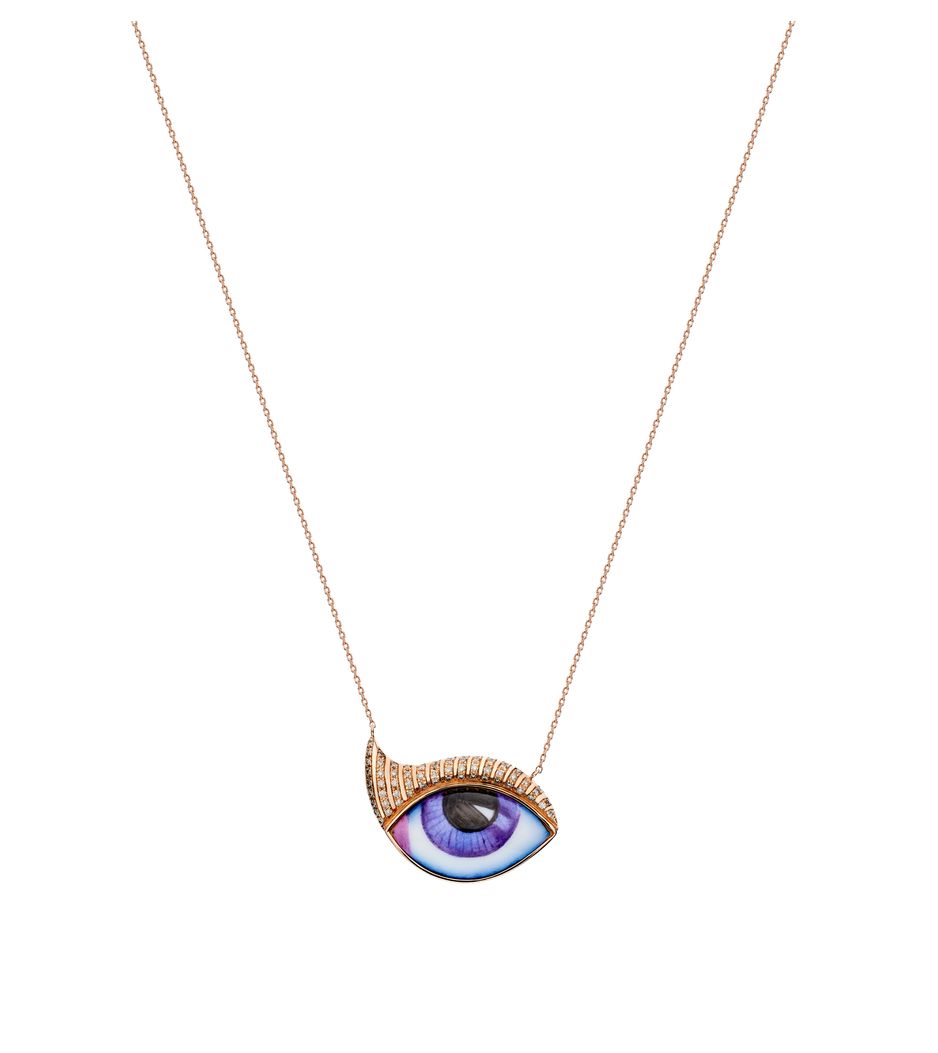 colar-com-pingente-lito-olho-grego-de-ouro-rosa-esmaltado-com-diamantes