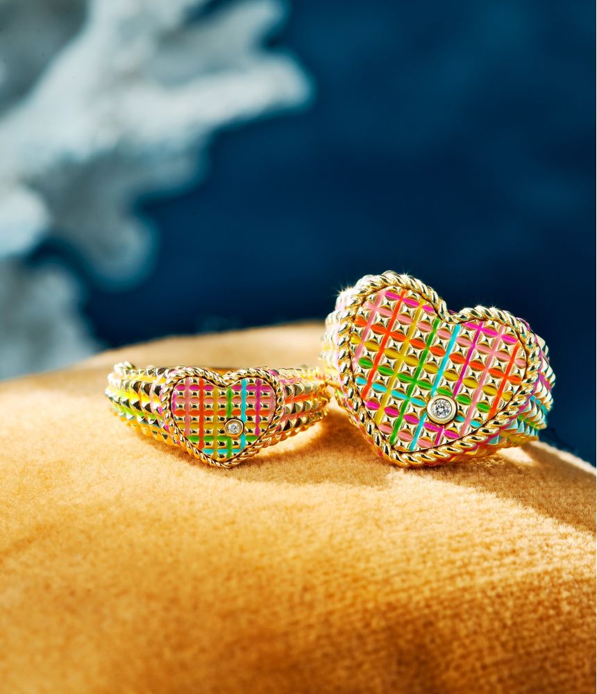 anel-de-dedinho-coracao-yvonne-leon-de-ouro-esmaltado