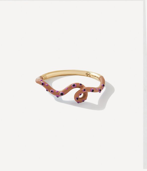 anel-Bea-Bongiasca-exclusive-taupe-wave-ring-de-ouro