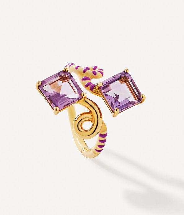 Anel-Bea-Bongiasca-exclusive-B-square-panna-enamel-de-ouro