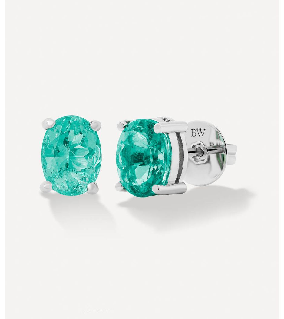 Brinco-olitario-esmeralda-oval-shape-de-ouro-branco-2.46ct Brinco-olitario-esmeralda-oval-shape-de-ouro-branco-2.46ct