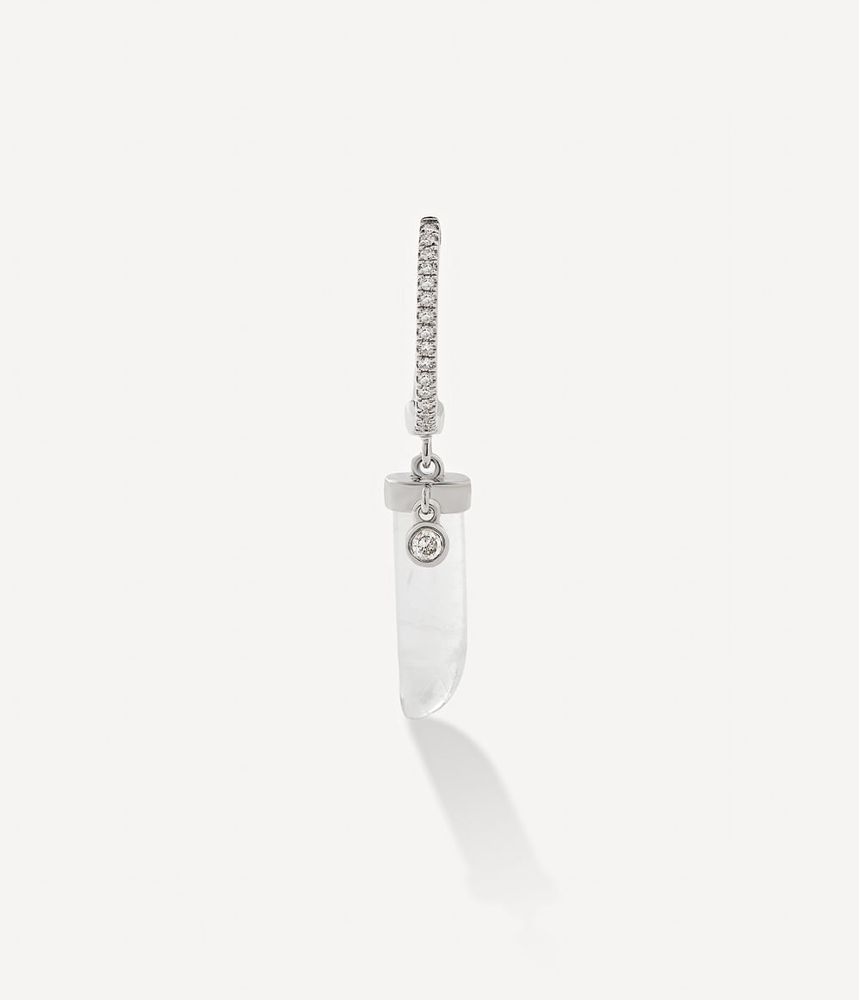 Brinco-de-argola-unico-Meira-T-diamond-and-moonstone-dagger-em-ouro-branco