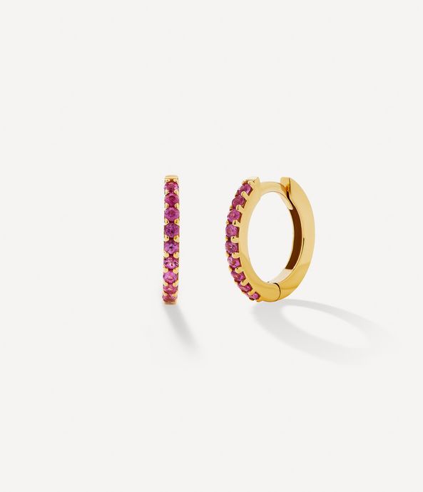 brinco-argola-huggie-em-ouro-com-rubis