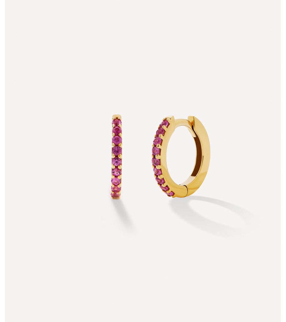 brinco-argola-huggie-em-ouro-com-rubis brinco-argola-huggie-em-ouro-com-rubis