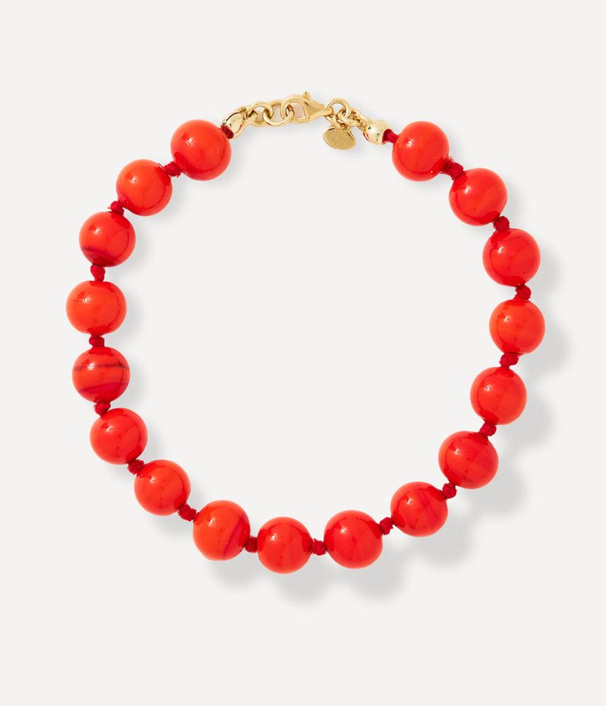pulseira-orange-murano-bead-de-ouro