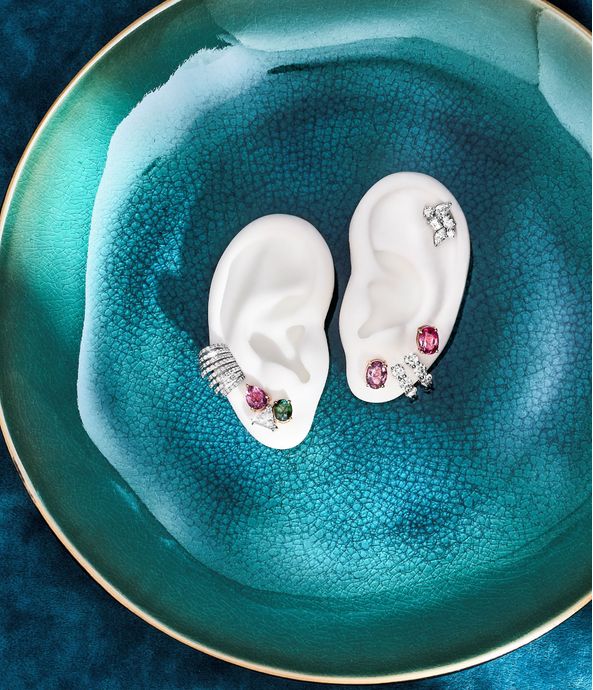 brinco-solitario-mismatched-tourmaline-oval-shape-de-ouro-rosa