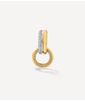 Brinco-unico-Yvonne-Leon-double-creole-diamants-de-ouro