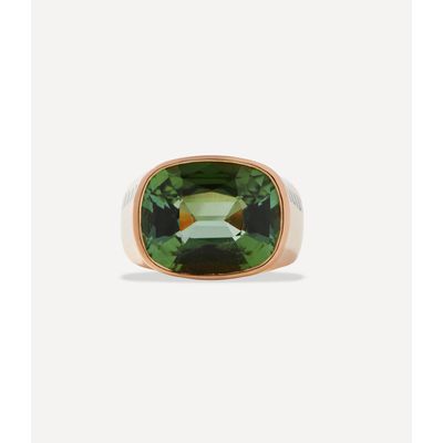 Anel-Dezso-green-tourmaline-shark-fin-ring-de-ouro-rosa