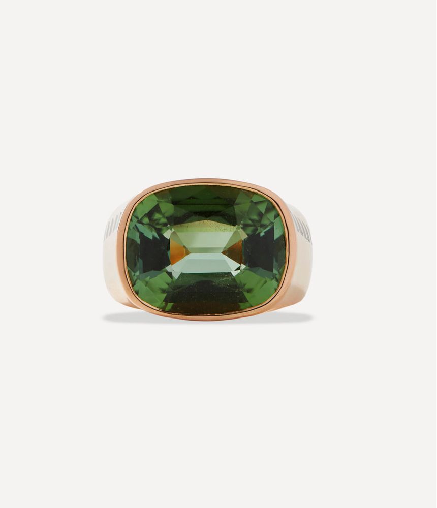 Anel-Dezso-green-tourmaline-shark-fin-ring-de-ouro-rosa