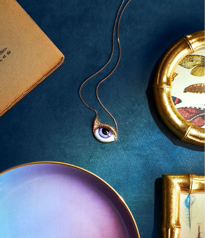 colar-com-pingente-lito-olho-grego-de-ouro-rosa-esmaltado-com-diamantes