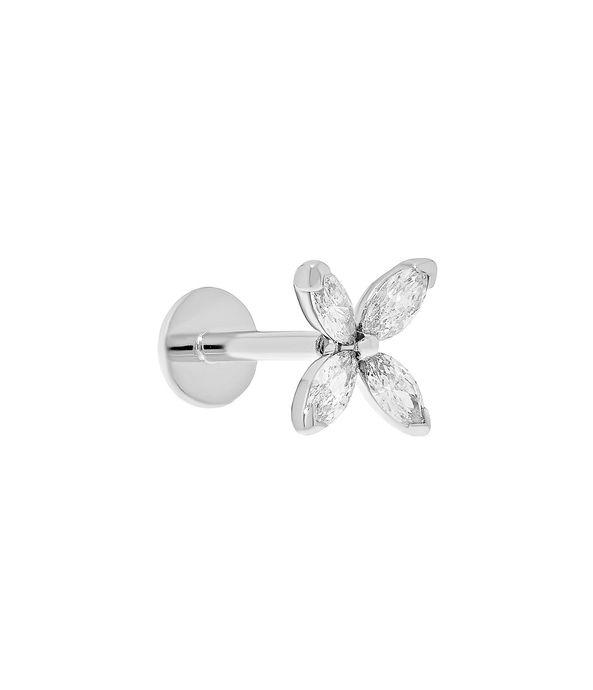 Piercing-de-tarraxa-flor-de-ouro-branco-